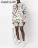 Rhude high -end designer shorts voor brief cashew bloem wol jacquard casual capris high street mist mode losse drawstring shorts met 1: 1 originele labels