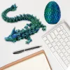 Miniaturas 3D Impresso articulado Dragon Rotatable and Posable articular 3D Dragon Toy Mystery Dragon Egg Surprise Surprise Toy for Autism ADHD