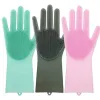 Handschoenen 2PCS Siliconen/PVC Reinigingshandschoenen Multifunctionele siliconen afwashandschoenen voor keukenhuishoudens siliconen wassen