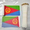 Accessories PTEROSAUR 14*21cm Eritrea Hand Flag, Eritrea Eritrean National Flag World African Country Hand Held Small Waving Flag, 50/100pcs