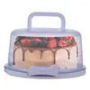 Bouteilles de rangement Cake Cake Box Candy Board Food Transport Clear Cupcake Grade Boîtes avec poignée de couvercle transparent