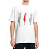 Camisetas masculinas 3 peças de mapa palestino masculas camisetas femininas roupas de algodão vintage melancia redonda pescoço curto sve h240506