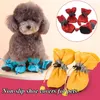 4PCSSet Waterproof Pet Dog Shoes Chihuahua Antislip Rain Boots For Small Cats Dogs Puppy Wearresistenta Booties 240428