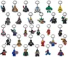 MOQ500 st Super Hero Metal Nyckelkedjor Söt tecknad mjuk nyckelring PVC Anime Figure Keychain Car Key Holder Accessories Ornament 6659439