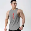 Herentanktops Heren Fitness Vest Zomer Mesh Snel drogen O-Neck Vest Heren Fitness Mouwloos T-shirt Casual sportshirt Heren Kleding Y240507