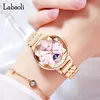 Tiktok Live Watch Flower Disk Star Moon Womens Fashion Diamond Diamond Imperproof Steel Band Quartz Fangsheng Clock