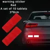 Upgrade Reflective Bumper Sticker Warning Tape Safety Car Collision Label Accesories Practical Wear Resistance Model Y Tesle