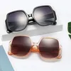 Óculos de sol Moda Mulheres Irregular Big Frame Square Square Vintage Designer Sun Glasses