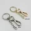 10 -stcs 5 kleuren Key o Ring hanger pakket gespakkel hardware -accessoires Snap Hook Chain 240425