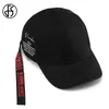 Ballkappen FS 2024 Fashion Black Yellow Boys Baseball Cap verstellbare Long -Gurt -Mädchen Kinder Hut Sommer Streetwear Snappback Trucker Caps Y240507