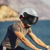 Bike de Capacetes de Motocicleta com Visor Cycling à prova de choque anti -brilho Protetor de cabeça destacável para homens e mulheres adultos
