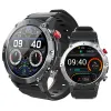 Bekijkt militaire C21 Smart Watch Men Bluetooth Call Fitness Tracker 5ATM Waterproof Sport Pols Smartwatch voor iPhone Android Telefoon 2024