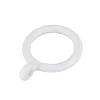 Accessoires 100x anneaux de rideau en plastique intérieur blanc 25 mm blanc