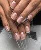 Jel X Nails Uzatma Sistemi Tam Kapak Heykel Şerefli Stiletto Tabut Yanlış Tırnak İpuçları 240PCSBAG331J1179619