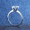 Women Band Tiifeany Ring Jewelry Classic Six Paw Mullite Ring Woman Voice Wedding Proposal Diamond Borr Tiktok