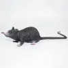 おもちゃマウスいたずらマウス現実的なラット偽のおもちゃおもちゃハロウィーンラットプラスチックシミュレーションライフらしいジョークトリックフィギュアテロ装飾プロップ猫