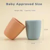 Cups Derees Uitrusting Babyproducten Massief gekleurde Baby Siliconen Cups Babyflessen Baby Tool Toezicht Babyproductenl2405