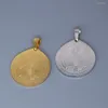 Colliers pendants 2pcs / lot religion égyptienne Charme en acier inoxydable pour collier bracelets bijoux artisanat de fabrication de résultats
