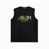 Herenontwerper Tanktops Trendy merk mode mouwloze t shirts vrouw luxe vrouwen tanktops zomer mode puur katoen gebreide kleding zjbam022 gras print vest