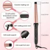 Curling Irons Ckeyin 19-32mm Maldador com temperatura ajustável Curling Iron Anti Rótulo LCD Display Wave Rotativo Tool Tool Q240506