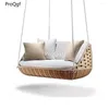 Camp Furniture Prodgf 1 Conjunto de Rattan Garden Duas pessoas, cadeira da série suspensa de assento