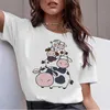T-shirt pour femmes T-shirt imprimé Femme Fe Harajuku Vêtements Tee Corée Ulzzang T-shirt 90s Kaii Shirts Femme Tshirt Imprimé Top D240507
