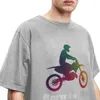 地球の自転車Tシャツを乗るために生まれたメンズTシャツHARAJUKU Tシャツ短袖