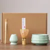 Theeware sets 4 stcs Japanse matcha set veilige bamboe whisk theelepel thee indoor drinking winkelen gereedschap accessoires toolborstel