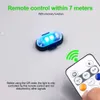 Neue Indikator Motorrad -Mini -LED -Drohnen -Blitzlicht 7 Farben Blinkerwärmlampe Wireless Fernbedienung