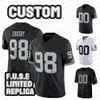 8 Josh Jacobs Davante Adams Maxx Crosby Football Jersey Jimmy Garoppolo Hunter Renfrow Bo Jackson Michael Mayer Charles Woodson Aidan Legacy Replica Jersey