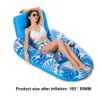 Matelas aérienne à eau flottante gonflable PVC Multifonctionnel PVC pour la plage Vacationfamily Pool Party 240506