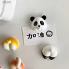 Магниты холодильника головы животных и хвостовые наклейки хладагента милые панда магнитные наклейки хладагент