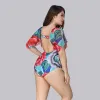 Suits Sexy One Piece Swimsuit Swimwear 2023 Bodysuit Plus Size XL5XL Women HIgh Waist Bathsuit Beachwear Large Size Bather Monokini