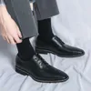 Nieuwe heren Fashion Business Leather Oxford For Men Dress Elegant Male Manager Office Wedding Shoes Black Brown