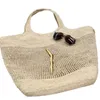 ICare maxi designer torba torba luksusowa torba kobiet Raffias Staw Bag ręcznie haftowane torby na plażowe torby ręczne SAC luksusowe torby na ramię Duża pojemność Te051 H4