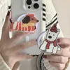 Мобильный телефон держателей корея милый мультипликационный снежный снежный костюм с собакой магнитный держатель Grip Tok Griptok Поддержка для iPhone для iPhone для Pad Magsafe Smart Tok