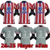 24 25 Atletico Madrids Soccer Jerseys Griezmann 4th Training Anniversary 2024 2025 M.llorente Koke Saul Lemar Football Shirt Men Kids Kits مجموعات الزي الرسمي