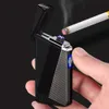 Conception de luxe USB Cigarette électrique plus légère rechargeable de fumants à vent, briquets électroniques pour Noël