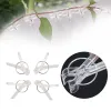 Film 25100PCS Plant Grafting Clip Plastic Gardening Tool For Cucumber Eggplant Watermelon, Round Mouth Flat Mouth Antifall Clamp