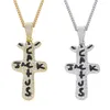 Colliers pendants Copper Personnalise Style Geometric Cross Collier Soulignez l'individualité Hip Hop