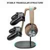 Racks Universal Controller en Headset Stand, aluminium houten gaming controller hoofdtelefoonhouder voor PS5 PS4 Xbox One Nintendo Switch