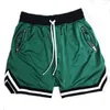 Herren Shorts Herren Casual Summer Training Fitness Fitness Fitness Reißverschluss Tasche Schnell trocken