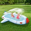 Giocattoli da portata all'aperto Sprinkler Splash Water Famiglia interattiva cani spray per piscina gonfiabile 240506