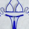 2024 NIEUWE Dames Swimsuit Crystal Triangle Bag Thong Beach Bikini Swimsuit