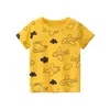2024 Childrens Tshirt pour garçons filles chemises enfants bébé manche courte imprimé tout-petit coton coton cartoon to-tee tops vêtements 240430