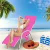 Couvre-chaise serviette de couverture Sun Beach avec pochets latéraux salon pour le chair de soleil El Garden Piscine de vacances
