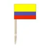 Accessori Mini Colombia Stuffick Flag 500 pezzi Punta di carta Punta per torta Bandiere di carta Flag di carta Decorazione cupcake DECORAZIONE CATTO CATTO CATTO