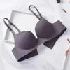 Bras Ice Silk Bra Set Grils Croset Underwear Comfortable Sleep Womens Thin Push Up UnderpantsL2405