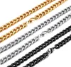 911 mm breed s Goud zwart titanium roestvrijstalen Cubaanse linkketen voor mannen vrouwelijke grote en lange ketting sieraden cadeau14453435