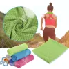 Serviettes serviette microfibre Quickdry Summer Finage Breatch Breamfable Plack Sports Outdoor Running Yoga Gym Camping Refroidir écharpe